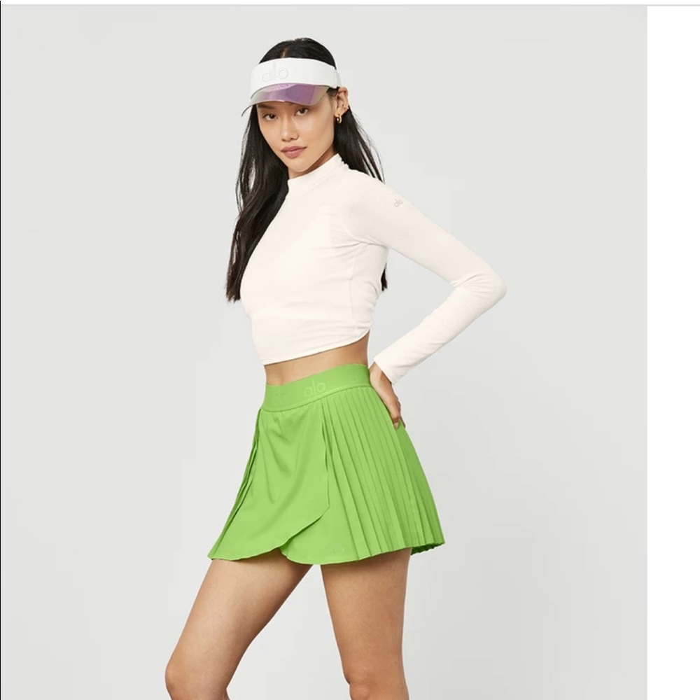 Aloyoga NWT Small Green Apple Aces Tennis Skirt